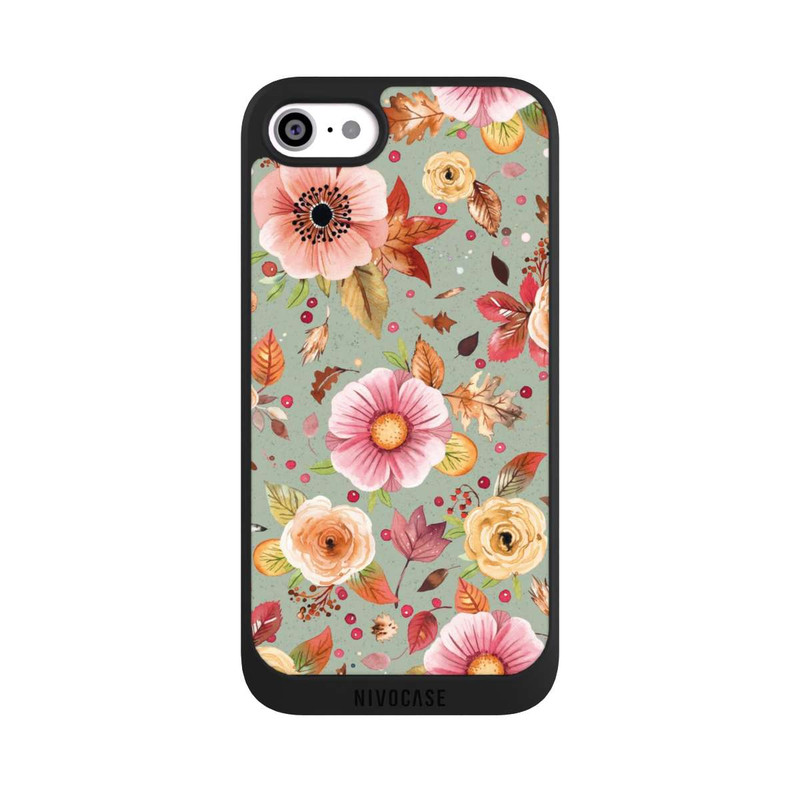 iPhone SE 2022 NIVOpure Herbstblumen Weiches Grün