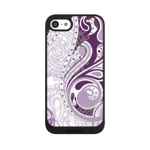 Apple iPhone SE (2022) NIVOpure Purple and White Autumn Pattern