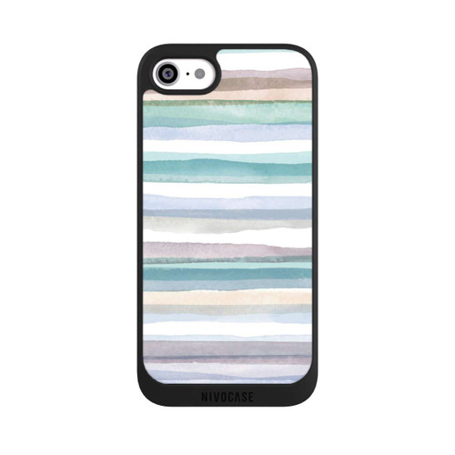 Apple iPhone SE (2022) NIVOpure Pastellfarbene Streifen Blau