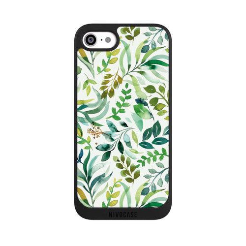 Apple iPhone SE (2022) NIVOpure Aquarell Palmenblätter Botanisch Grün