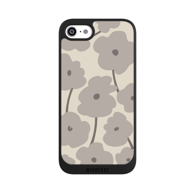 iPhone SE 2022 NIVOpure Minimalistic Flowers Beige