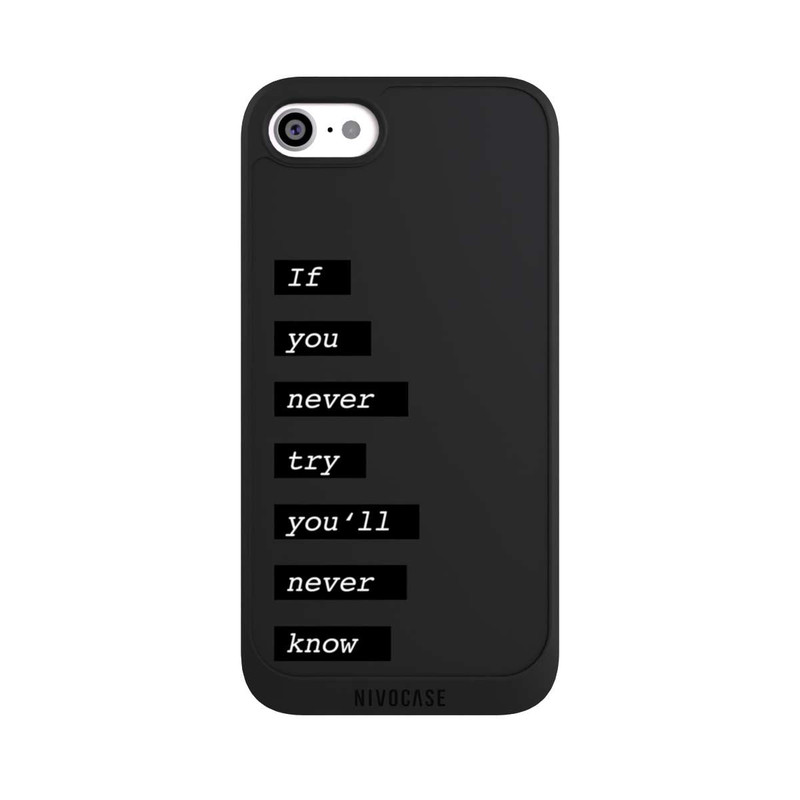 iPhone SE 2022 NIVOpure If You Try Black Transparent