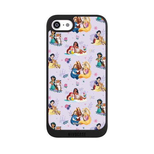 Apple iPhone SE (2022) NIVOpure Princess Floral Pattern Purple
