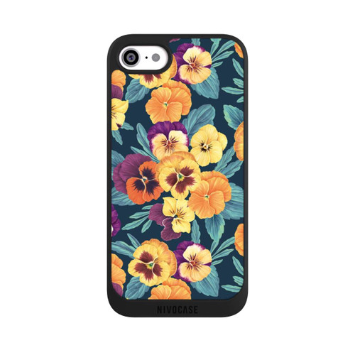 Apple iPhone SE (2022) NIVOpure Pansies on Navy