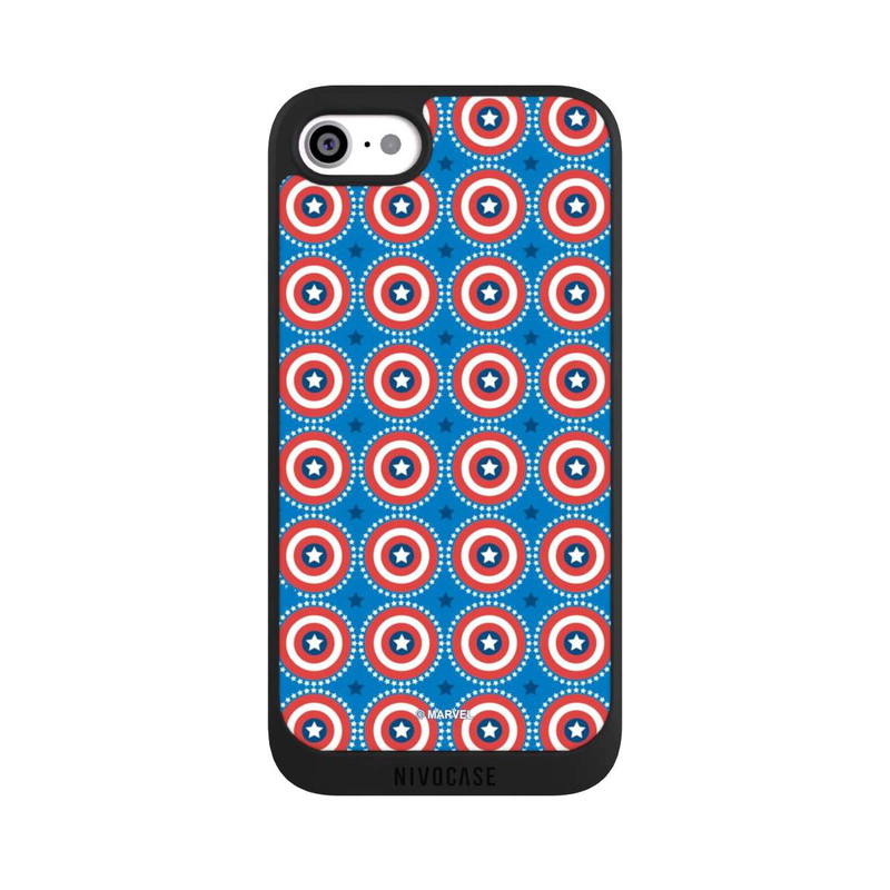 iPhone SE 2022 NIVOpure Captain American Shield Pattern
