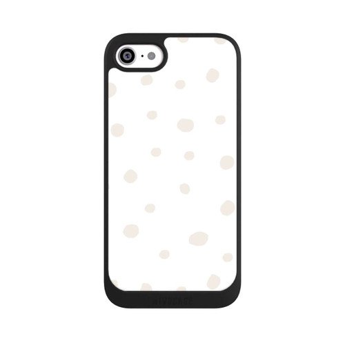 Apple iPhone SE (2022) NIVOpure Motif à Pois Blanc Marron