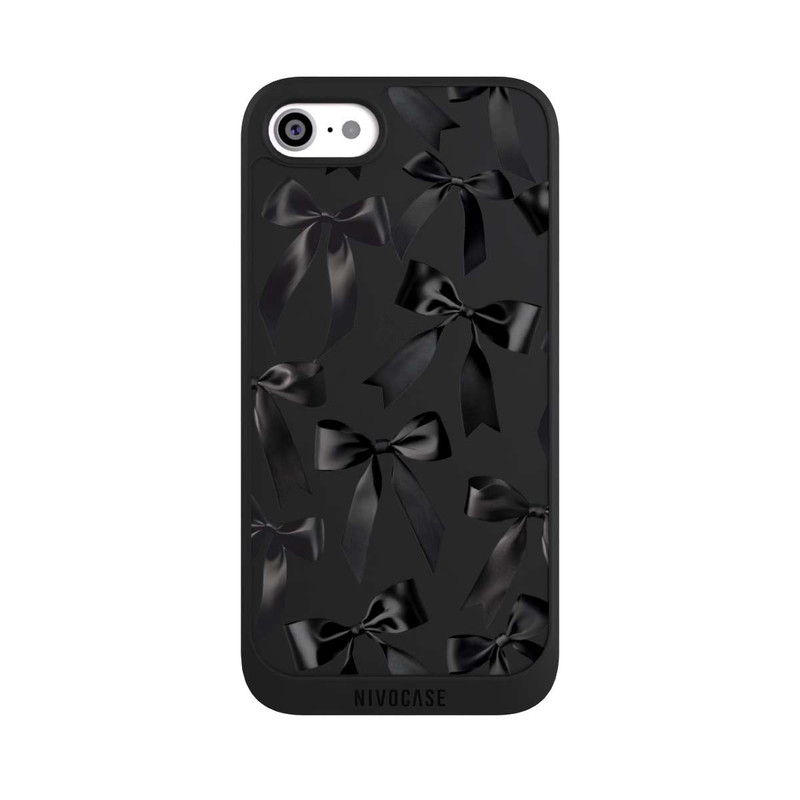 iPhone SE 2022 NIVOpure Schwarze Satinschleifen