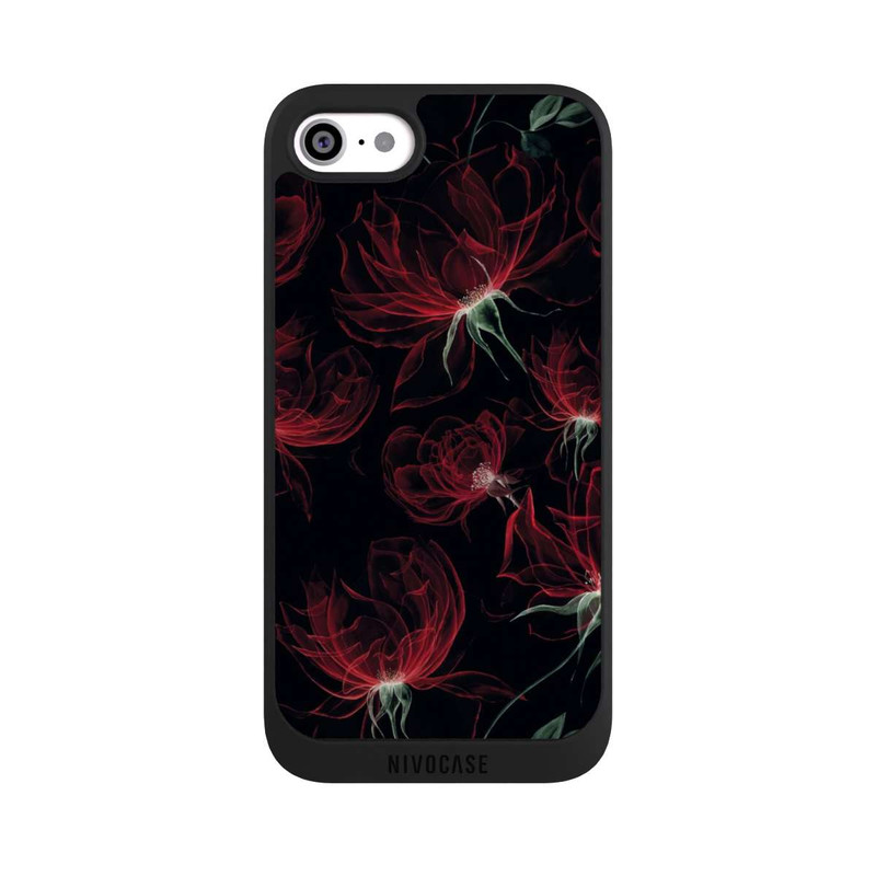 iPhone SE 2022 NIVOpure Tapete mit roten Blumen