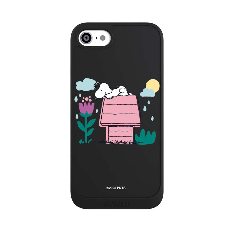 iPhone SE 2022 NIVOpure Snoopy Chenil Printemps transparent