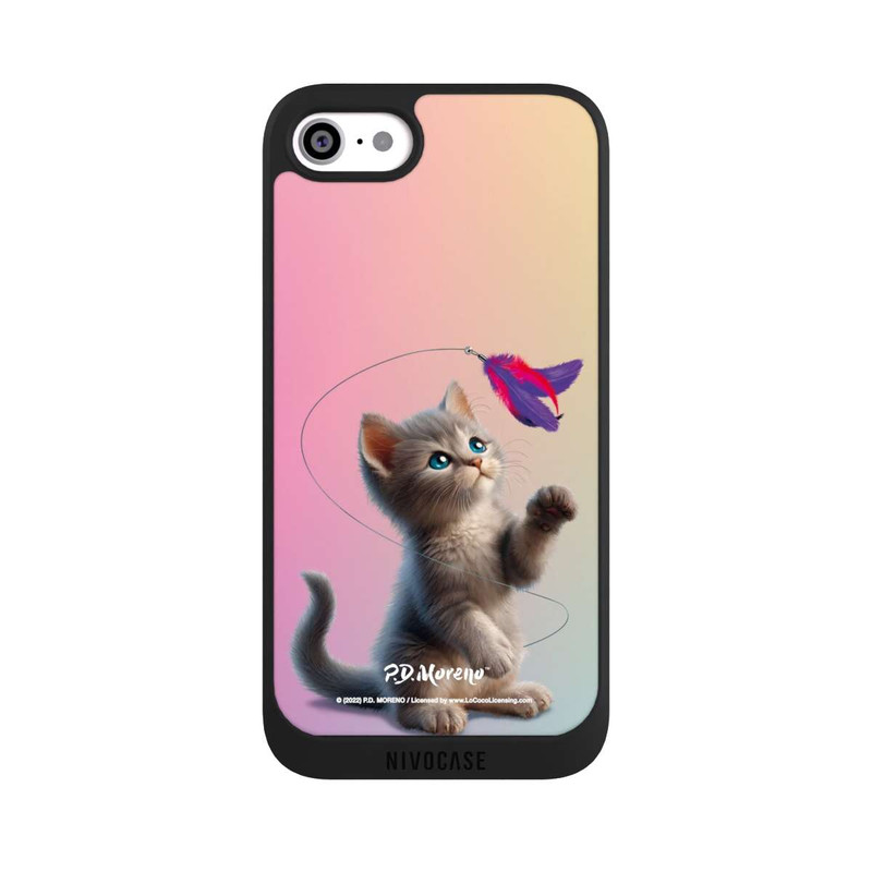 iPhone SE 2022 NIVOpure Playing Cat with Feather