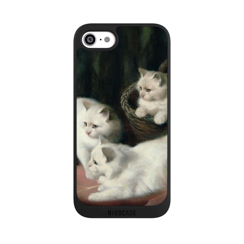 iPhone SE 2022 NIVOpure Three White Angora Kittens