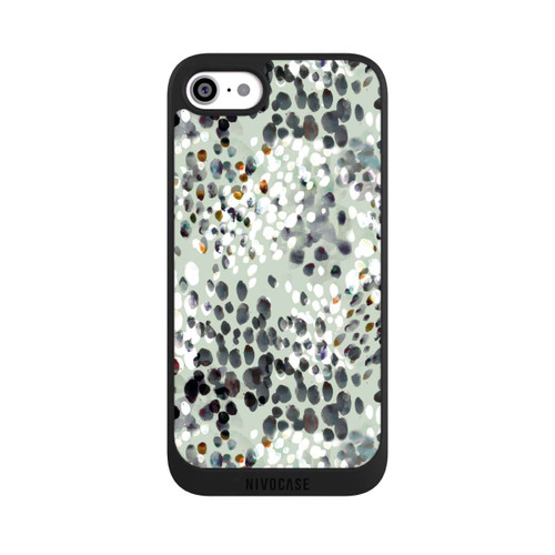 Apple iPhone SE (2022) NIVOpure Modern Splash Pattern on Green