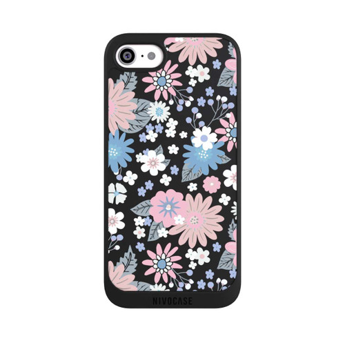 Apple iPhone SE (2022) NIVOpure Wildflower Pattern Illustration Pastell Transparent