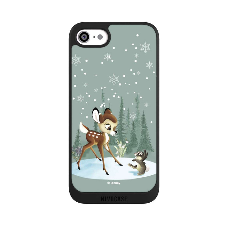 iPhone SE 2022 NIVOpure Bambi et Panpan Monde Hivernal