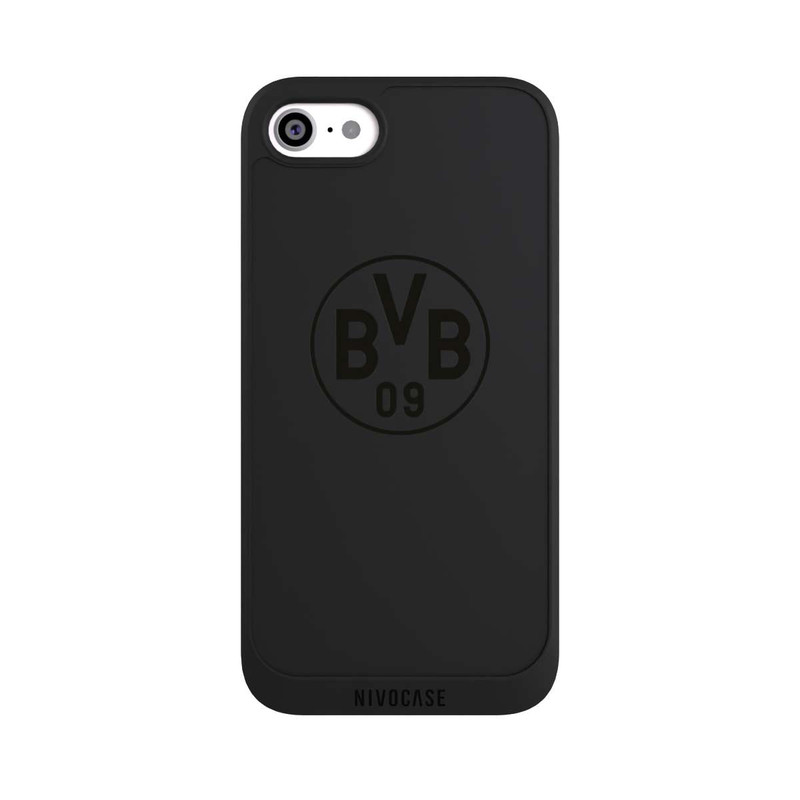 iPhone SE 2022 NIVOpure BVB Logo Schwarz Transparent