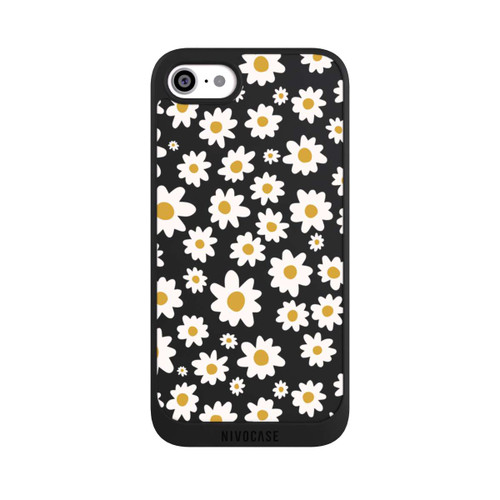 Apple iPhone SE (2022) NIVOpure Daisy Flower Seamless Pattern Transparent