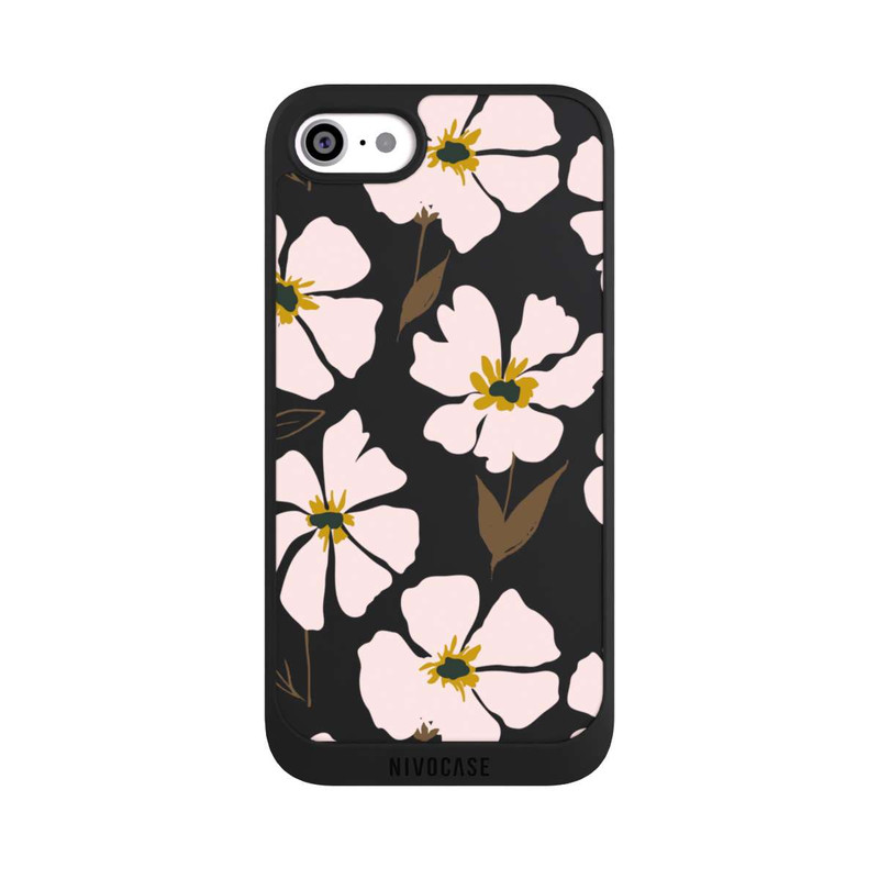 iPhone SE 2022 NIVOpure Simple Pastell Flowers Rose Transparent