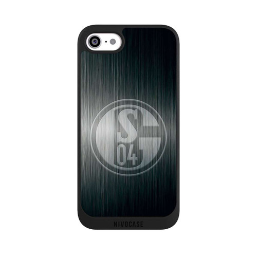 Apple iPhone SE (2022) NIVOpure Schalke 04 Metall Look
