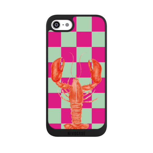 Apple iPhone SE (2022) NIVOpure Pink Checkers Lobster