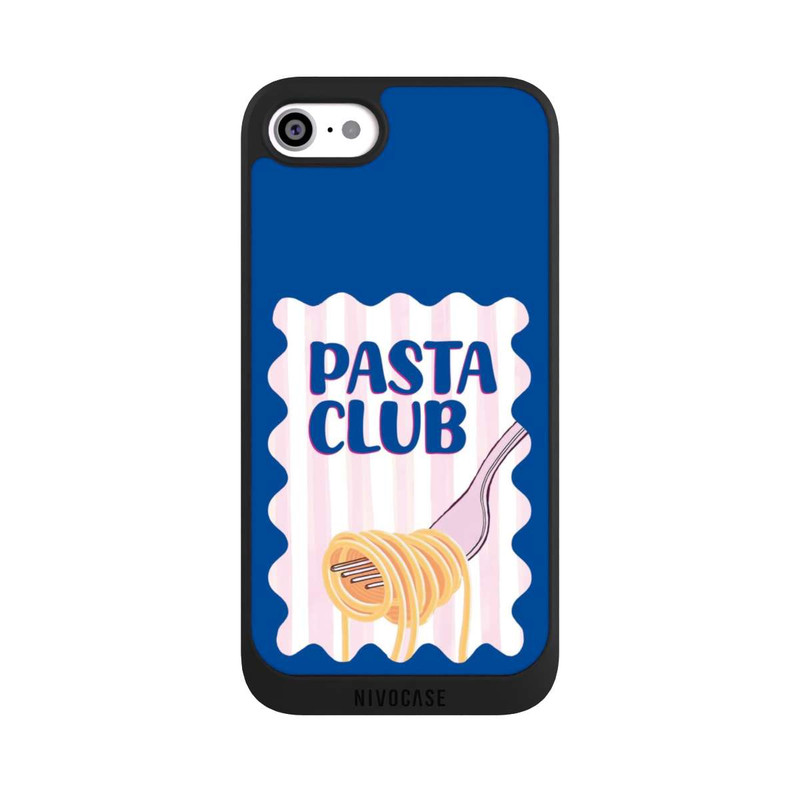 iPhone SE 2022 NIVOpure Pasta Club in Blue and Pink
