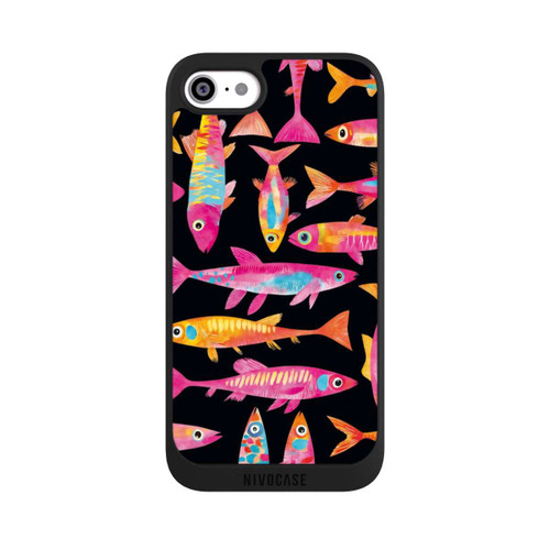 Apple iPhone SE (2022) NIVOpure Funky bunte Fisch Parade mit KI