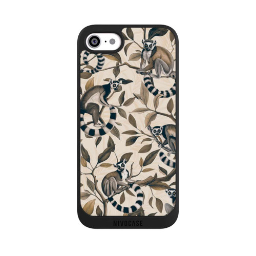 Apple iPhone SE (2022) NIVOpure Lush Tropical Lemur Paradise avec IA
