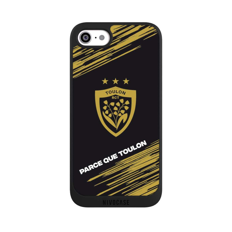 iPhone SE 2022 NIVOpure RCT Logo Gold Monochrom