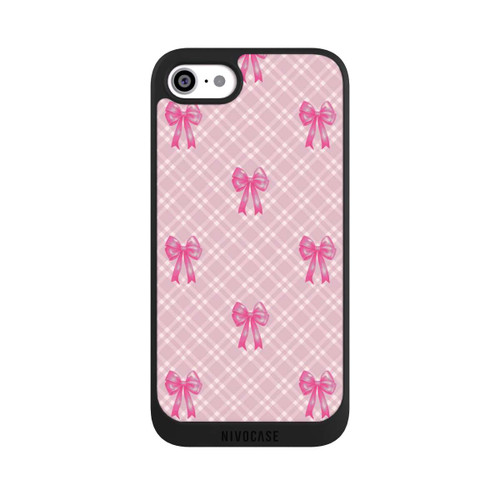 Apple iPhone SE (2022) NIVOpure Pink Bows and Plaid Pattern