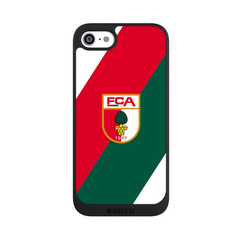 iPhone SE 2022 NIVOpure FC Augsburg Logo Rot Grün