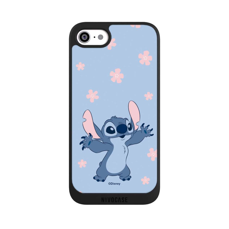 iPhone SE 2022 NIVOpure Stitch Pastel Flowers Blue