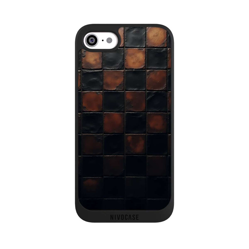iPhone SE 2022 NIVOpure Checked Pattern Metallic Look with AI