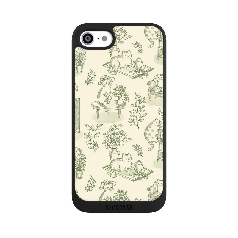 iPhone SE 2022 NIVOpure Chonky Cats Toile de Jouy