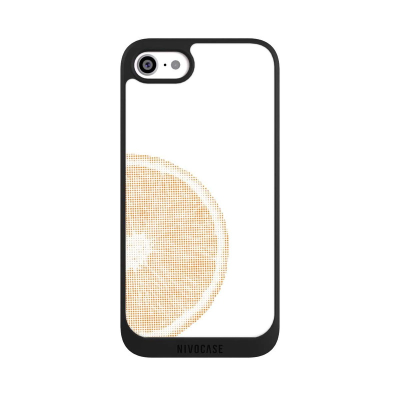 iPhone SE 2022 NIVOpure Orange Grid Pixel Art