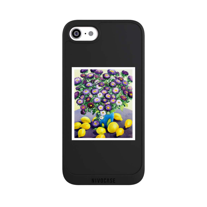 iPhone SE 2022 NIVOpure Purple Asters and Lemons by Christopher Ryland