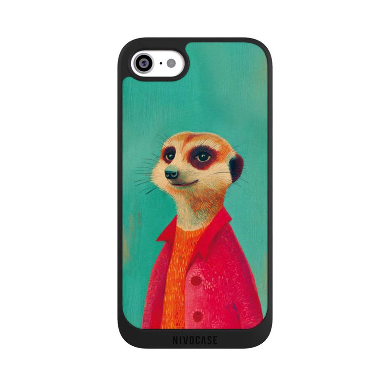 iPhone SE 2022 NIVOpure Meerkat Green Illustration