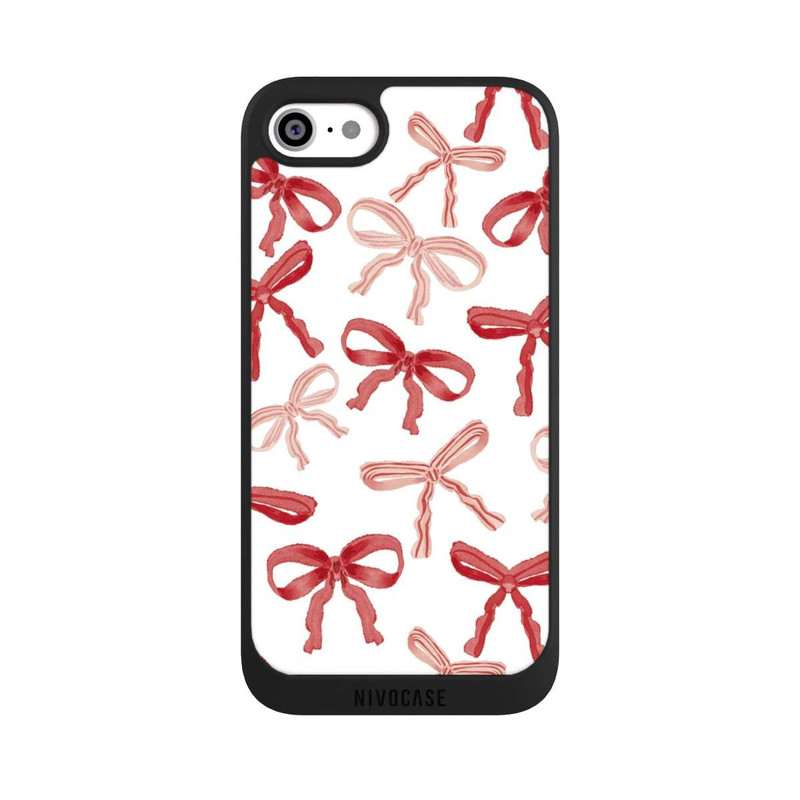 iPhone SE 2022 NIVOpure Rote Schleifen Muster