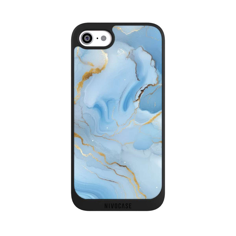 iPhone SE 2022 NIVOpure Blue Marble Goldprint