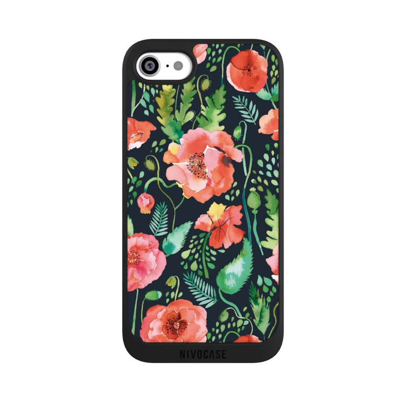 iPhone SE 2022 NIVOpure Mohnblumen Dunkle Wildnis