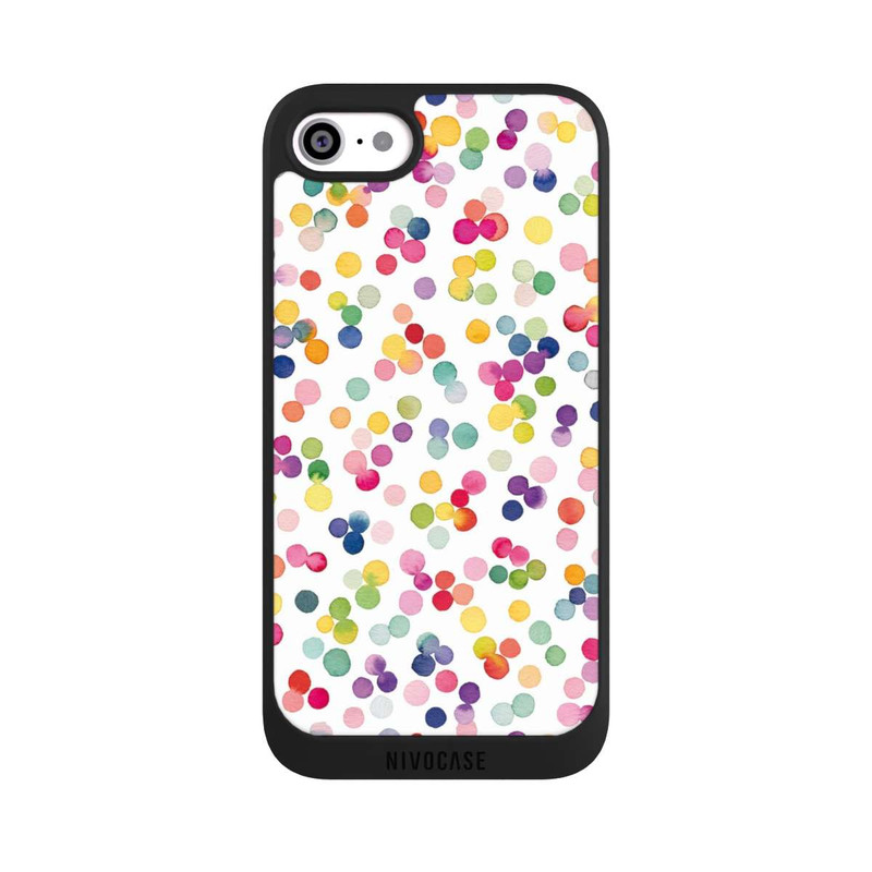 iPhone SE 2022 NIVOpure Watercolor Dots Colorful