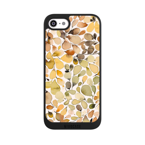 Apple iPhone SE (2022) NIVOpure Eucalyptus Watercolor Leaves Brown Autumn