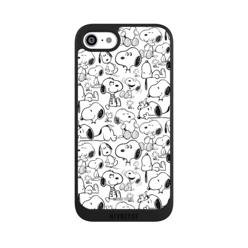 Apple iPhone SE (2022) NIVOpure Classic Snoopy Pattern White
