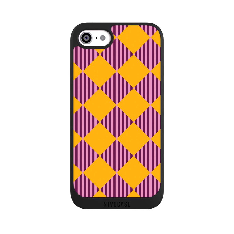 iPhone SE 2022 NIVOpure Diamond Pattern Red Yellow