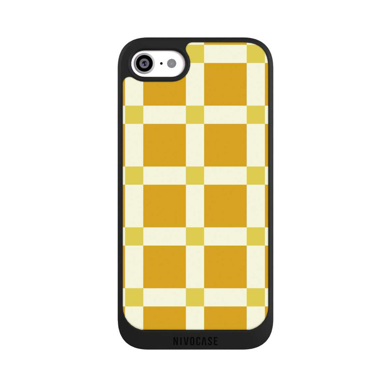 iPhone SE 2022 NIVOpure Big Yellow Checked Pattern