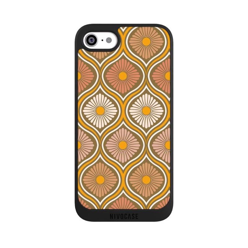 iPhone SE 2022 NIVOpure Groovy 70s Retro Mid-Century Daisy Flowers