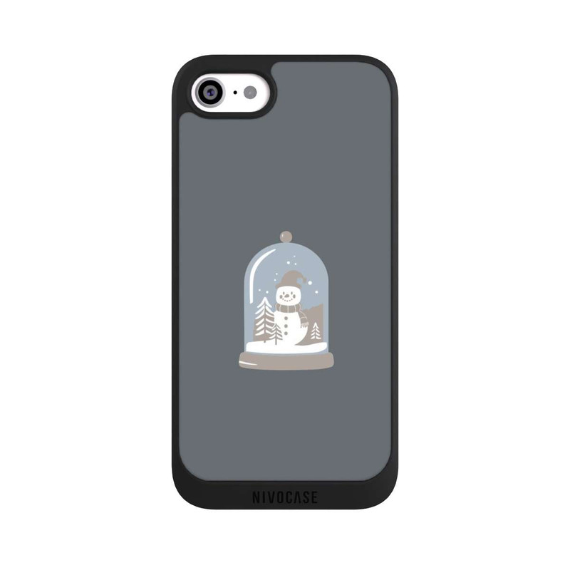 iPhone SE 2022 NIVOpure Minimalist Snow Globe with Snowman