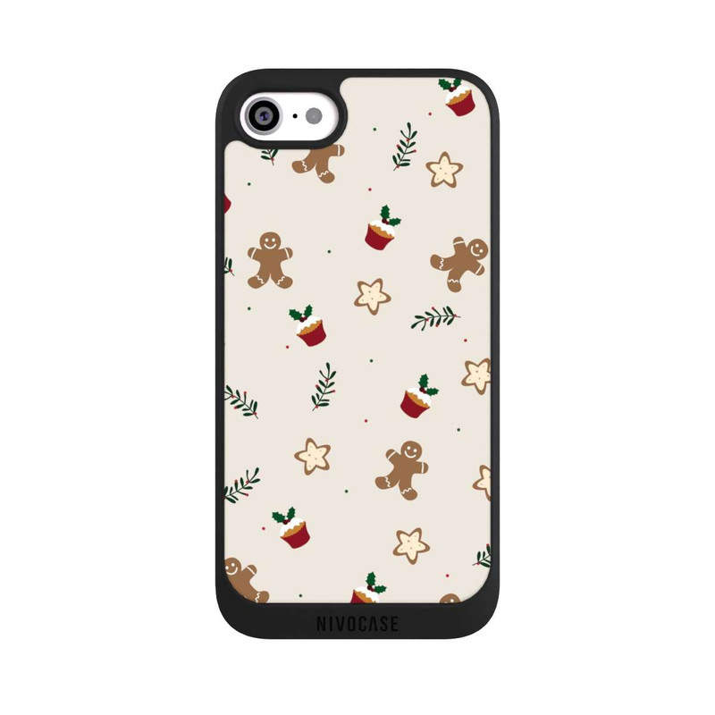 iPhone SE 2022 NIVOpure Gingerbread and Stars Pattern