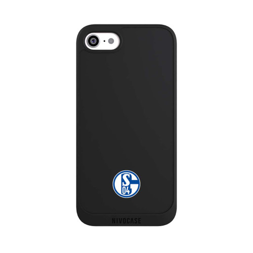 Apple iPhone SE (2022) NIVOpure FC Schalke 04 Logo Klein Transparent