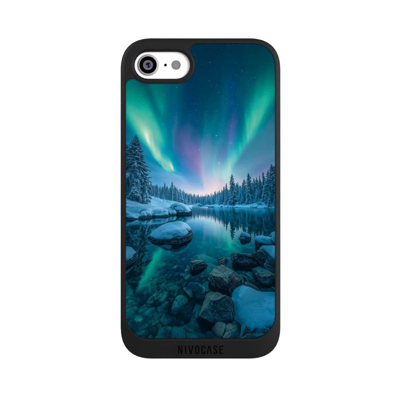 iPhone SE 2022 NIVOpure Aurora Borealis Glow with AI
