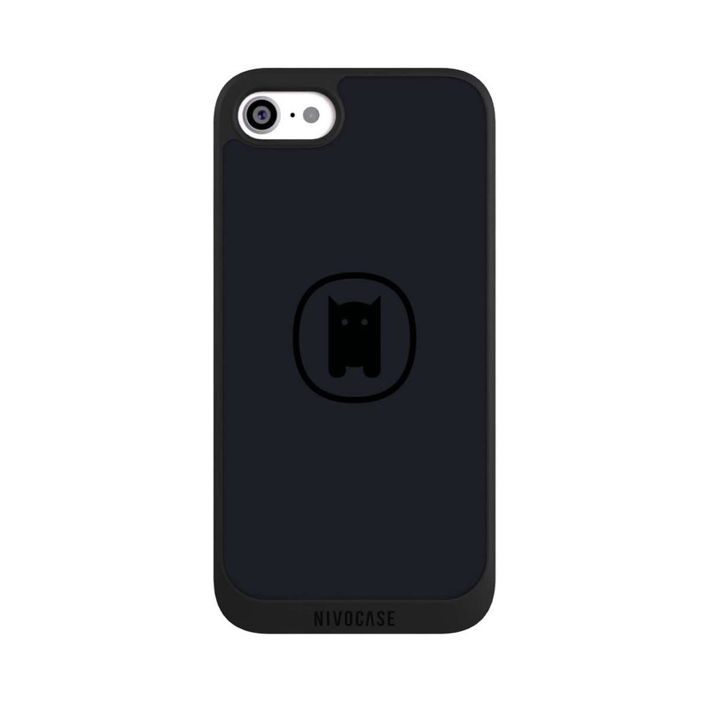 iPhone SE 2022 NIVOpure Nivocase Logo Large Black Gray