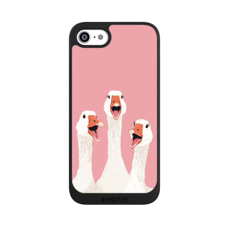 iPhone SE 2022 NIVOpure Three Geese Pink with AI